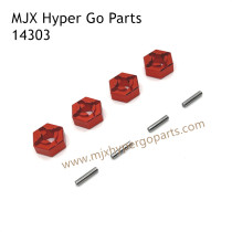 MJX Hyper Go 14303 RC Car Upgrade Parts Metal Hex Nuts Red
