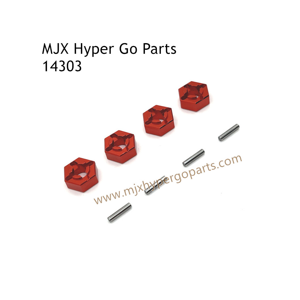 MJX Hyper Go 14303 RC Car Upgrade Parts Metal Hex Nuts Red MJX Hyper Go 14303 RC Car Upgrade Parts Metal Hex Nuts Red