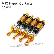 MJX Hyper Go 16208 RC Car Upgrade Parts Shock Absorbers Gold