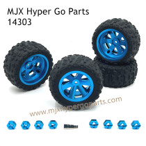 MJX Hyper Go 14303 Upgrade Parts Metal Wheel and Tires Blue