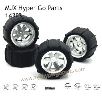 MJX Hyper Go 14303 Upgrade Parts Metal Wheel and Sand Tires Gray