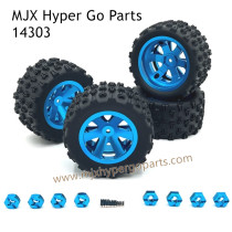MJX Hyper Go 14303 Upgrade Parts Metal Wheel and Big Tires Blue