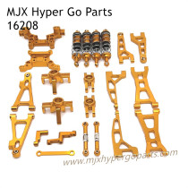 MJX Hyper Go 16208 RC Car Upgrade Parts Lists Gold