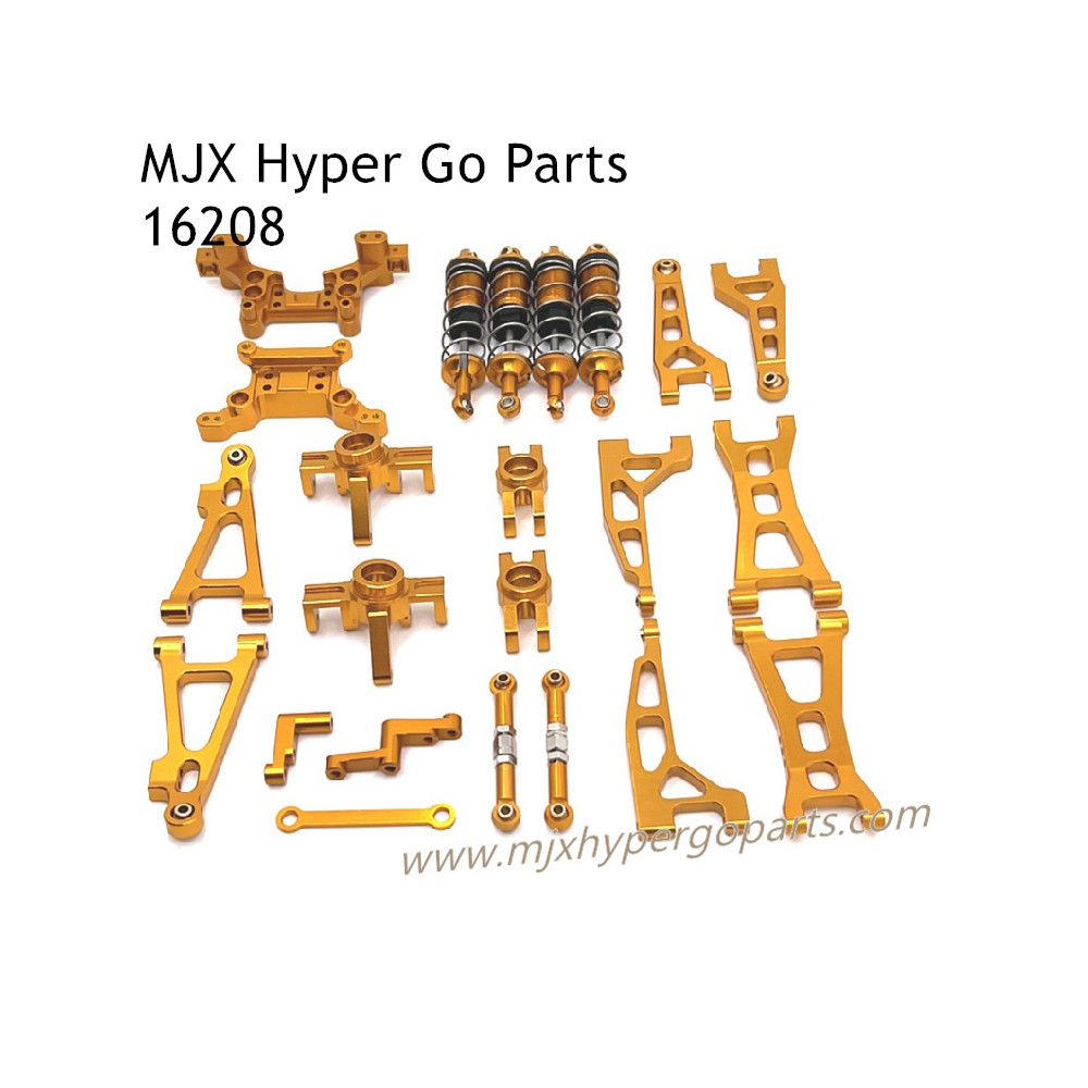 MJX Hyper Go 16208 RC Car Upgrade Parts Lists Gold MJX Hyper Go 16208 RC Car Upgrade Parts Lists Gold