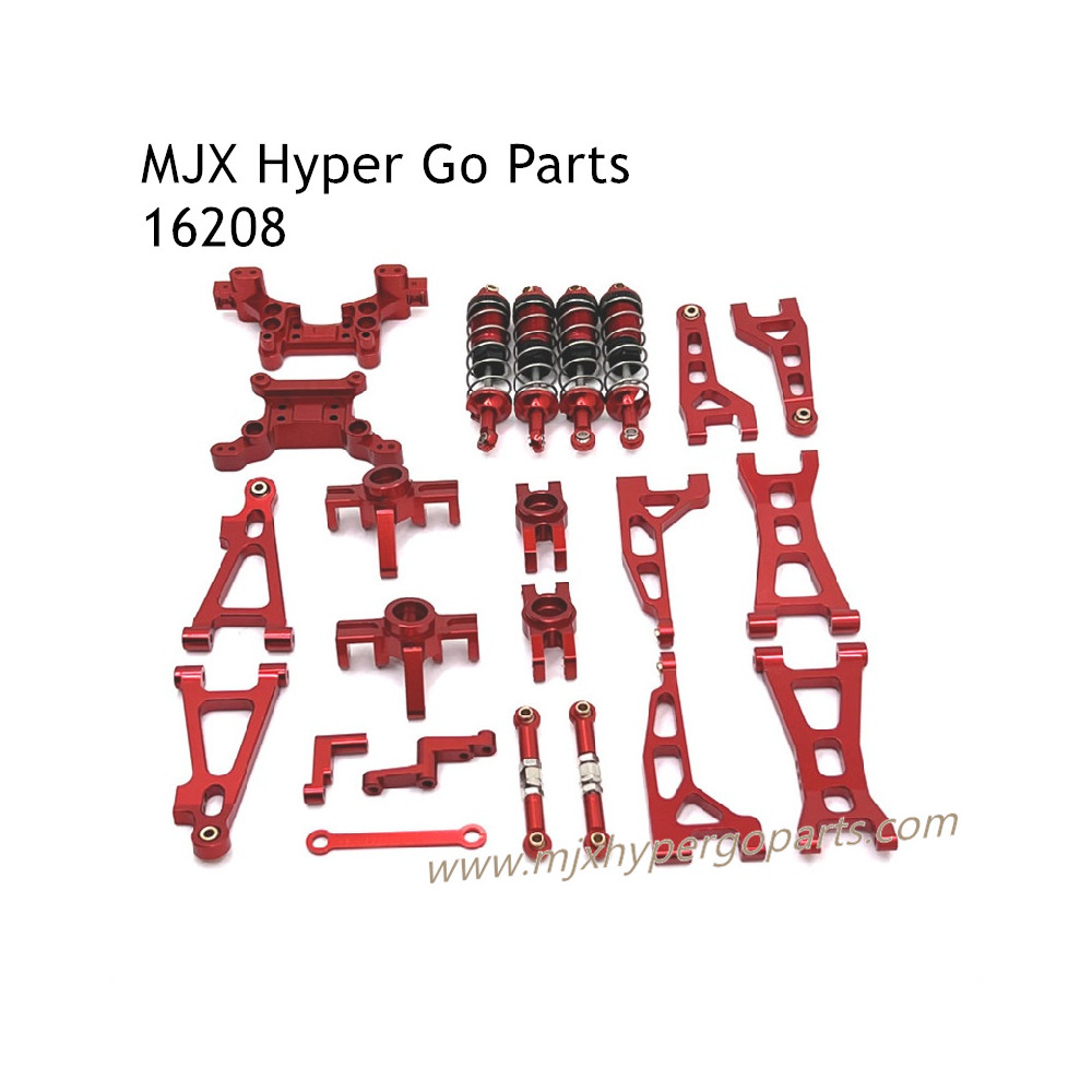 MJX Hyper Go 16208 RC Car Upgrade Parts Lists Red MJX Hyper Go 16208 RC Car Upgrade Parts Lists Red