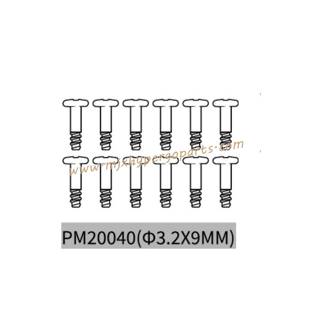MJX Hyper Go 20208 Parts 3.2X9MM Screws PM20040 MJX Hyper Go 20208 Parts 3.2X9MM Screws PM20040