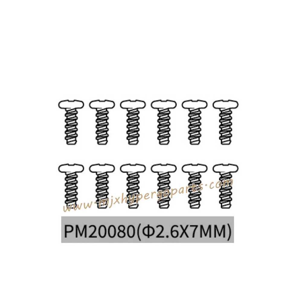 MJX Hyper Go 20208 Parts 2.0X7MM Screws PM20090 MJX Hyper Go 20208 Parts 2.0X7MM Screws PM20090