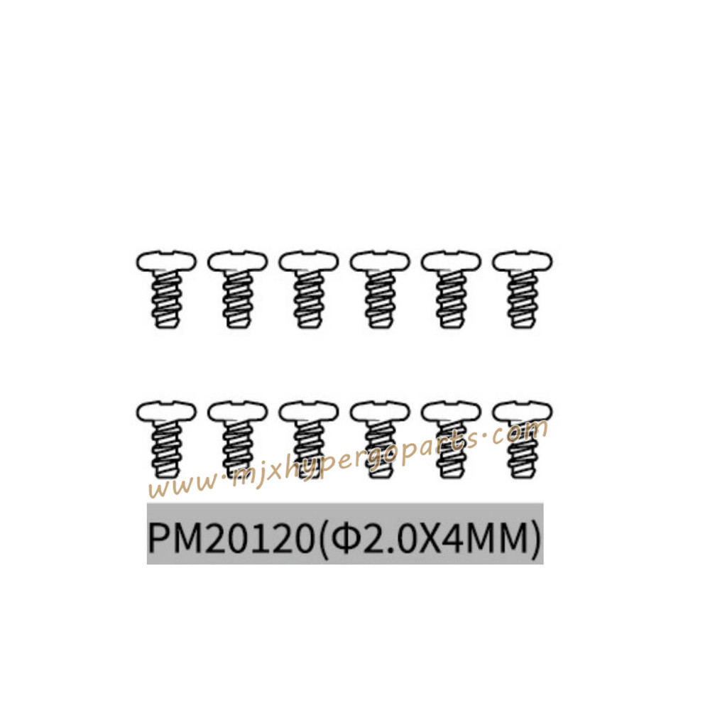 MJX Hyper Go 20208 Parts 2.0X4MM Screws PM20120 MJX Hyper Go 20208 Parts 2.0X4MM Screws PM20120