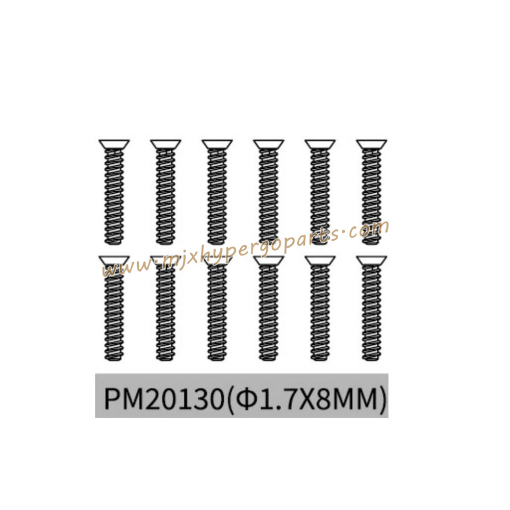 MJX Hyper Go 20208 Parts 1.7x8MM Screws PM20130 MJX Hyper Go 20208 Parts 1.7x8MM Screws PM20130