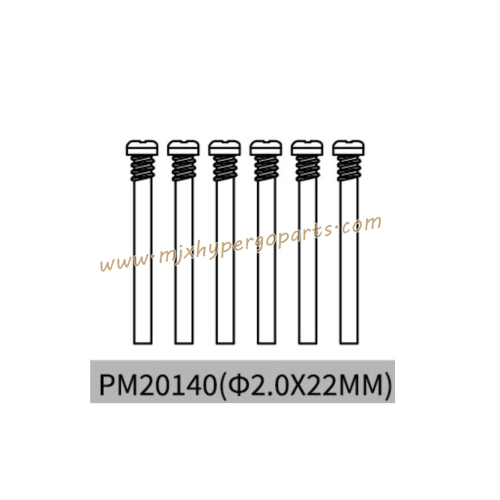 MJX Hyper Go 20208 Parts 2.0x22MM Screws PM20140 MJX Hyper Go 20208 Parts 2.0x22MM Screws PM20140