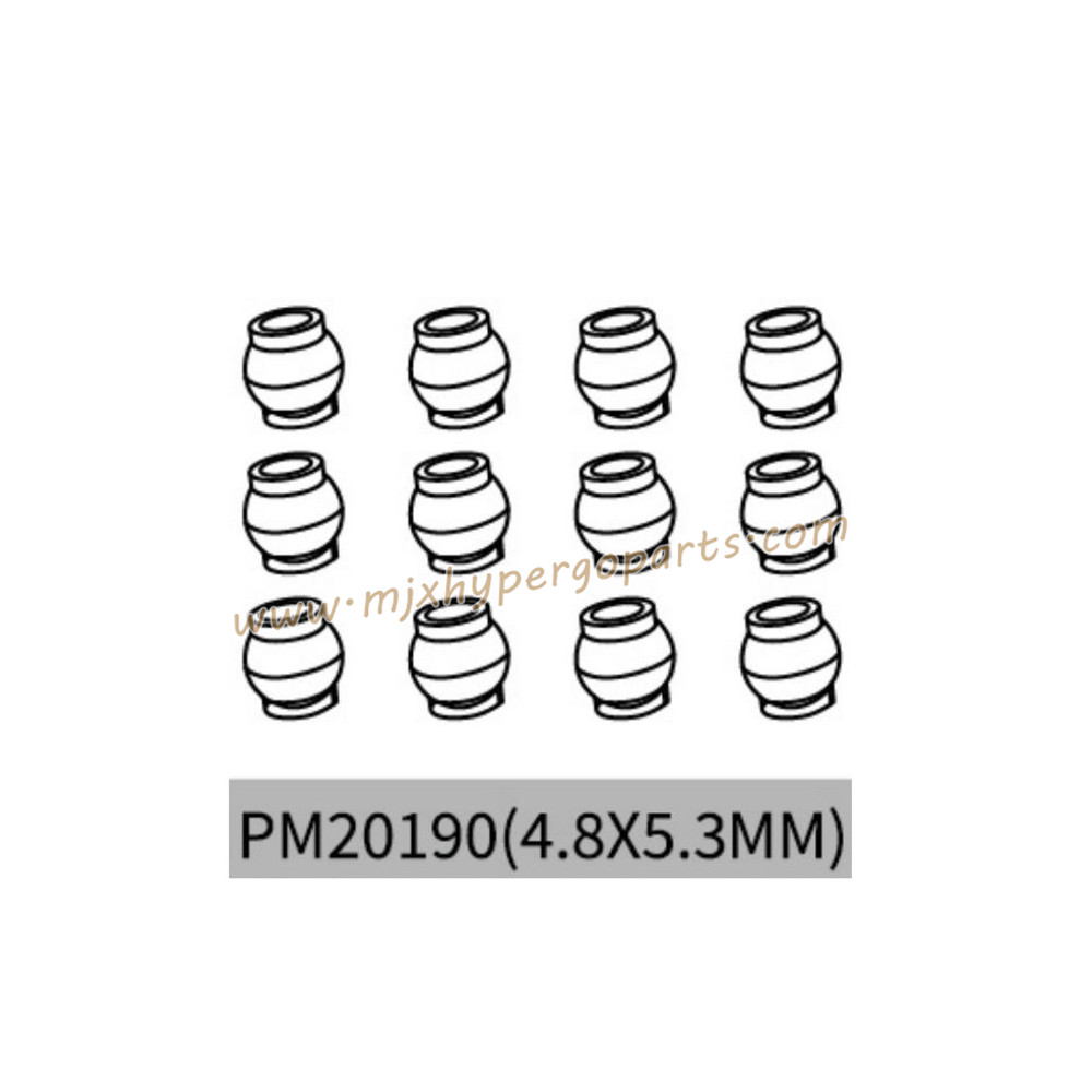 MJX Hyper Go 20208 Parts 4.8x5.3mm Pivot Balls PM20190 MJX Hyper Go 20208 Parts 4.8x5.3mm Pivot Balls PM20190