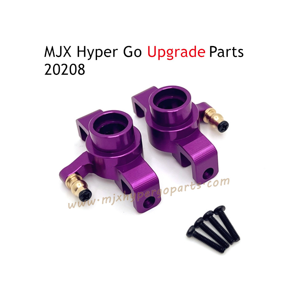 MJX Hyper Go 20208 RC Car Upgrade Parts Front Steering Cups Purple MJX Hyper Go 20208 RC Car Upgrade Parts Front Steering Cups Purple