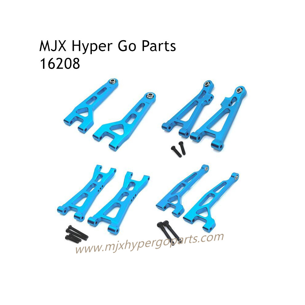 MJX Hyper Go 16208 RC Car Upgrade Parts Swing Arm Kit Blue MJX Hyper Go 16208 RC Car Upgrade Parts Swing Arm Kit Blue