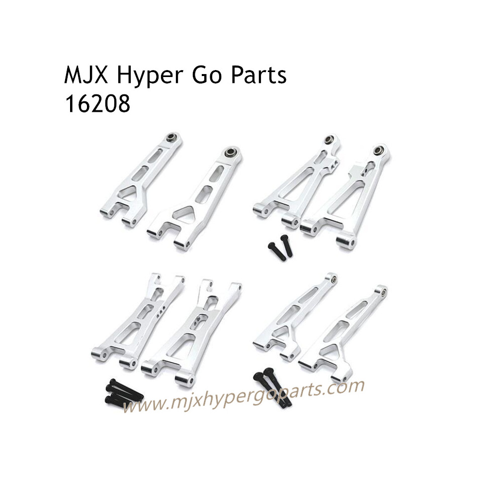 MJX Hyper Go 16208 RC Car Upgrade Parts Swing Arm Kit Silver MJX Hyper Go 16208 RC Car Upgrade Parts Swing Arm Kit Silver
