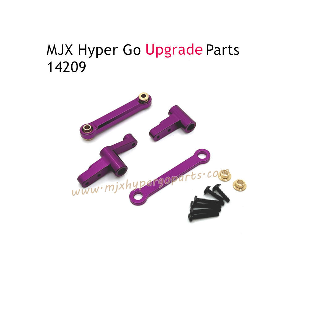 MJX Hyper Go 14209 Upgrade Parts Steering Connect Rods Kit Purple MJX Hyper Go 14209 Upgrade Parts Steering Connect Rods Kit Purple