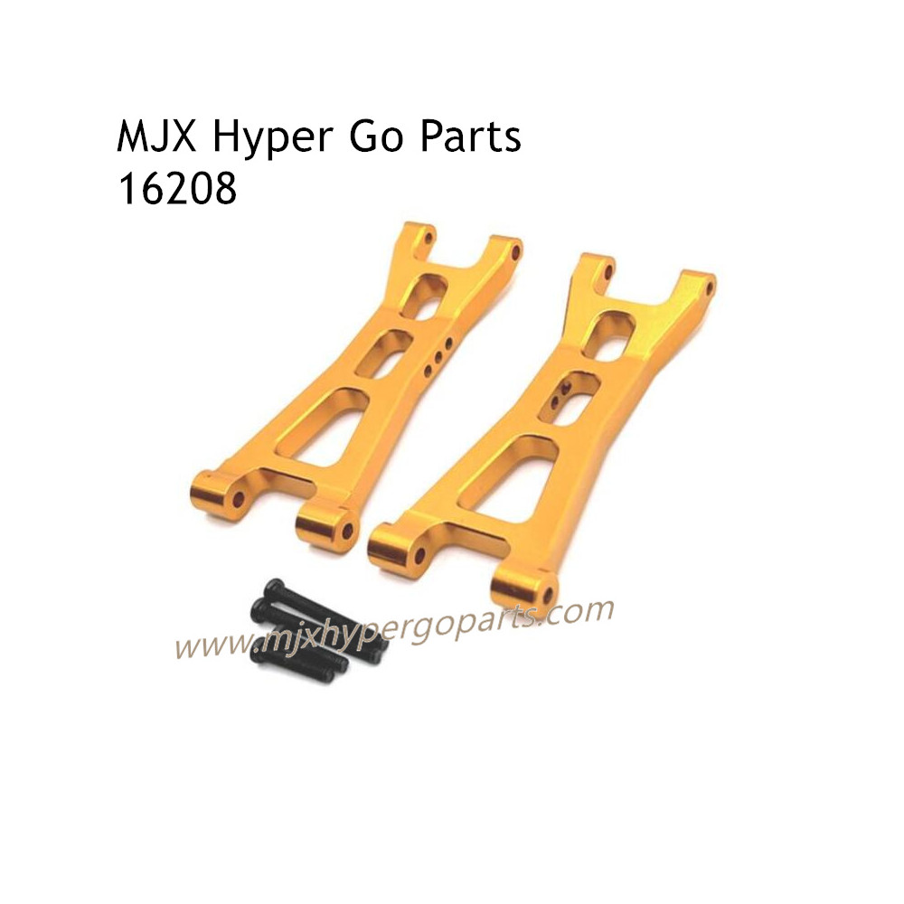 MJX Hyper Go 16208 RC Car Upgrade Parts Rear Lower Swing Arm Kit Gold MJX Hyper Go 16208 RC Car Upgrade Parts Rear Lower Swing Arm Kit Gold