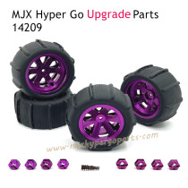 MJX Hyper Go 14209 Upgrade Parts Metal Wheel with Tire Purple