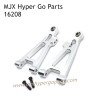 MJX Hyper Go 16208 RC Car Upgrade Parts Front Lower Swing Arm Kit Silver