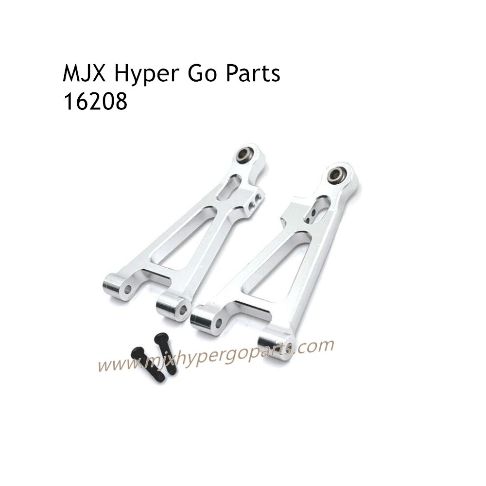 MJX Hyper Go 16208 RC Car Upgrade Parts Front Lower Swing Arm Kit Silver MJX Hyper Go 16208 RC Car Upgrade Parts Front Lower Swing Arm Kit Silver