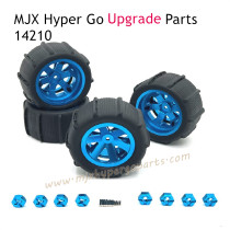 MJX Hyper Go 14210 Upgrade Parts Metal Wheel with Tire Blue