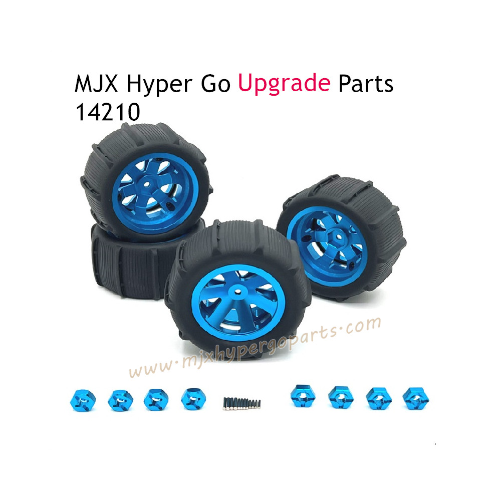 MJX Hyper Go 14210 Upgrade Parts Metal Wheel with Tire Blue MJX Hyper Go 14210 Upgrade Parts Metal Wheel with Tire Blue