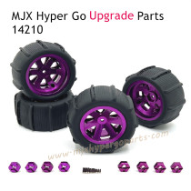 MJX Hyper Go 14210 Upgrade Parts Metal Wheel with Tire Purple