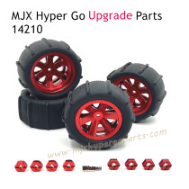 MJX Hyper Go 14210 Upgrade Parts Metal Wheel with Tire Red