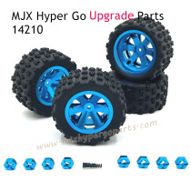 MJX Hyper Go 14210 Upgrade Parts Metal Wheel with Tire Blue