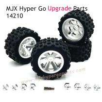 MJX Hyper Go 14210 Upgrade Parts Metal Wheel with Tire Silver