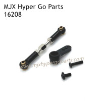 MJX Hyper Go 16208 RC Car Upgrade Parts Front Steering Connect Rod and Arm Black