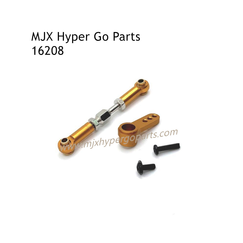 MJX Hyper Go 16208 RC Car Upgrade Parts Front Steering Connect Rod and Arm Gold MJX Hyper Go 16208 RC Car Upgrade Parts Front Steering Connect Rod and Arm Gold