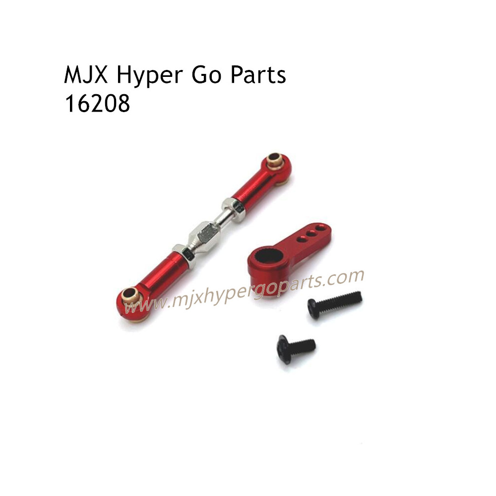MJX Hyper Go 16208 RC Car Upgrade Parts Front Steering Connect Rod and Arm Red MJX Hyper Go 16208 RC Car Upgrade Parts Front Steering Connect Rod and Arm Red