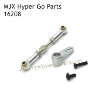 MJX Hyper Go 16208 RC Car Upgrade Parts Front Steering Connect Rod and Arm Silver