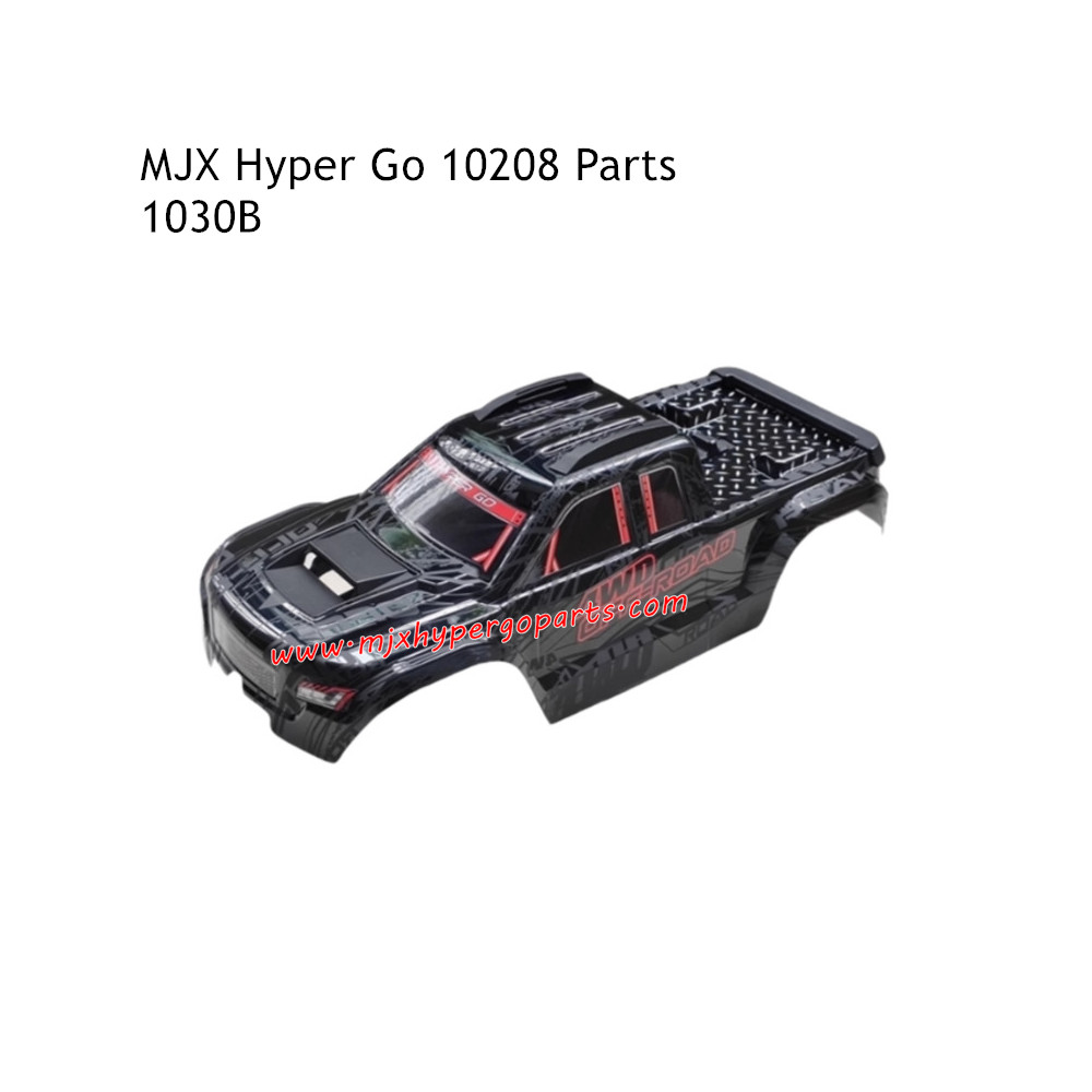 MJX Hyper Go 10208 V2 Parts Car Shell Black 1030B MJX Hyper Go 10208 V2 Parts Car Shell Black 1030B