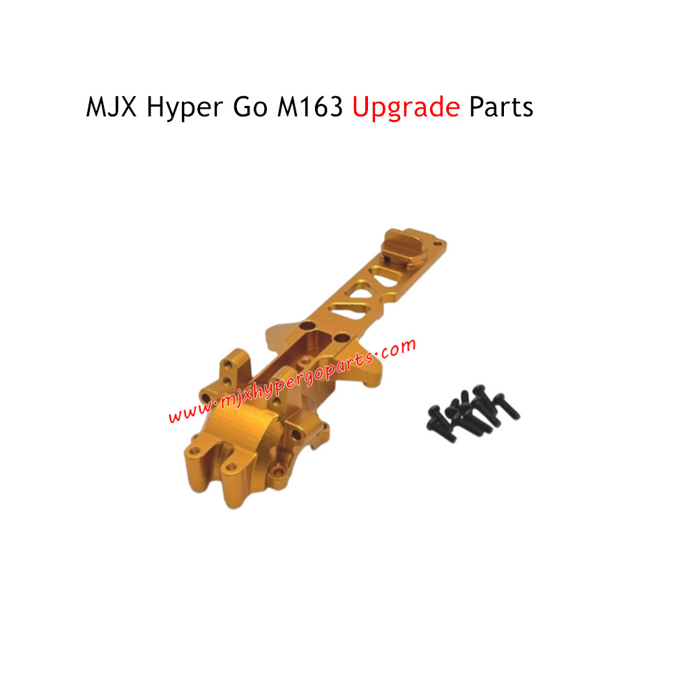 MJX Hyper Go M163 Brushless RC Car Upgrade Parts Front Gearbox Cover Gold MJX Hyper Go M163 Brushless RC Car Upgrade Parts Front Gearbox Cover Gold
