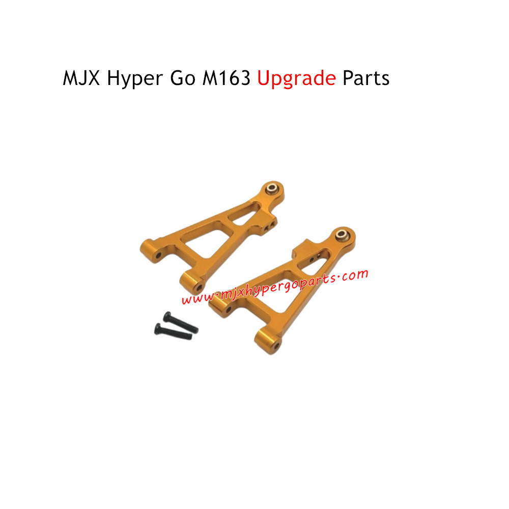 MJX Hyper Go M163 Brushless RC Car Upgrade Parts Front Lower Swing Arm Gold MJX Hyper Go M163 Brushless RC Car Upgrade Parts Front Lower Swing Arm Gold