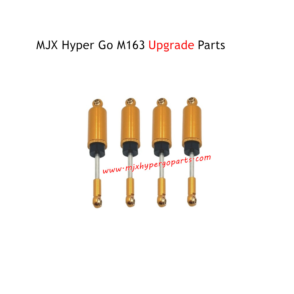 MJX Hyper Go M163 Brushless RC Car Upgrade Parts Hydraulic Shock Absorbers Gold MJX Hyper Go M163 Brushless RC Car Upgrade Parts Hydraulic Shock Absorbers Gold