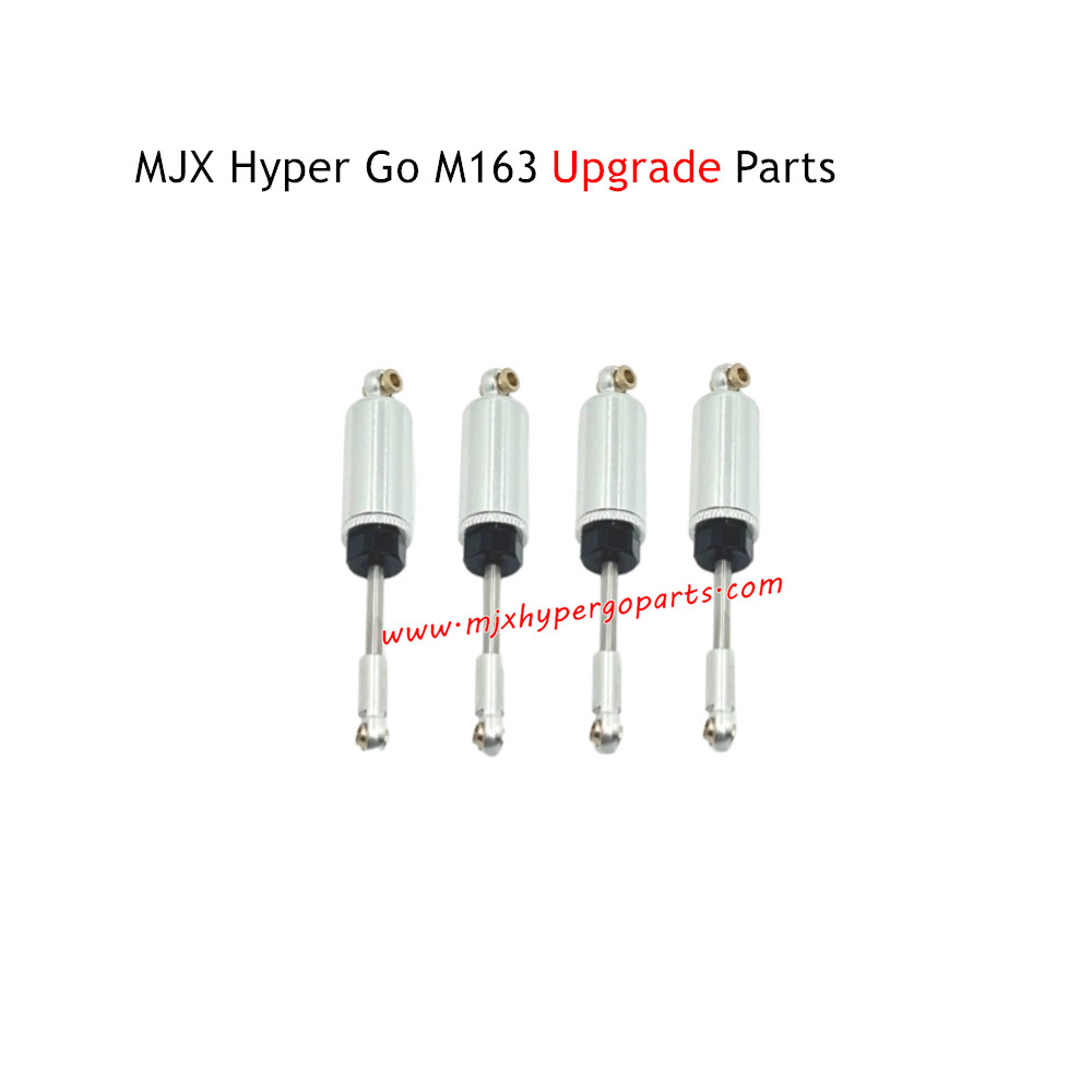 MJX Hyper Go M163 Brushless RC Car Upgrade Parts Hydraulic Shock Absorbers Silver MJX Hyper Go M163 Brushless RC Car Upgrade Parts Hydraulic Shock Absorbers Silver