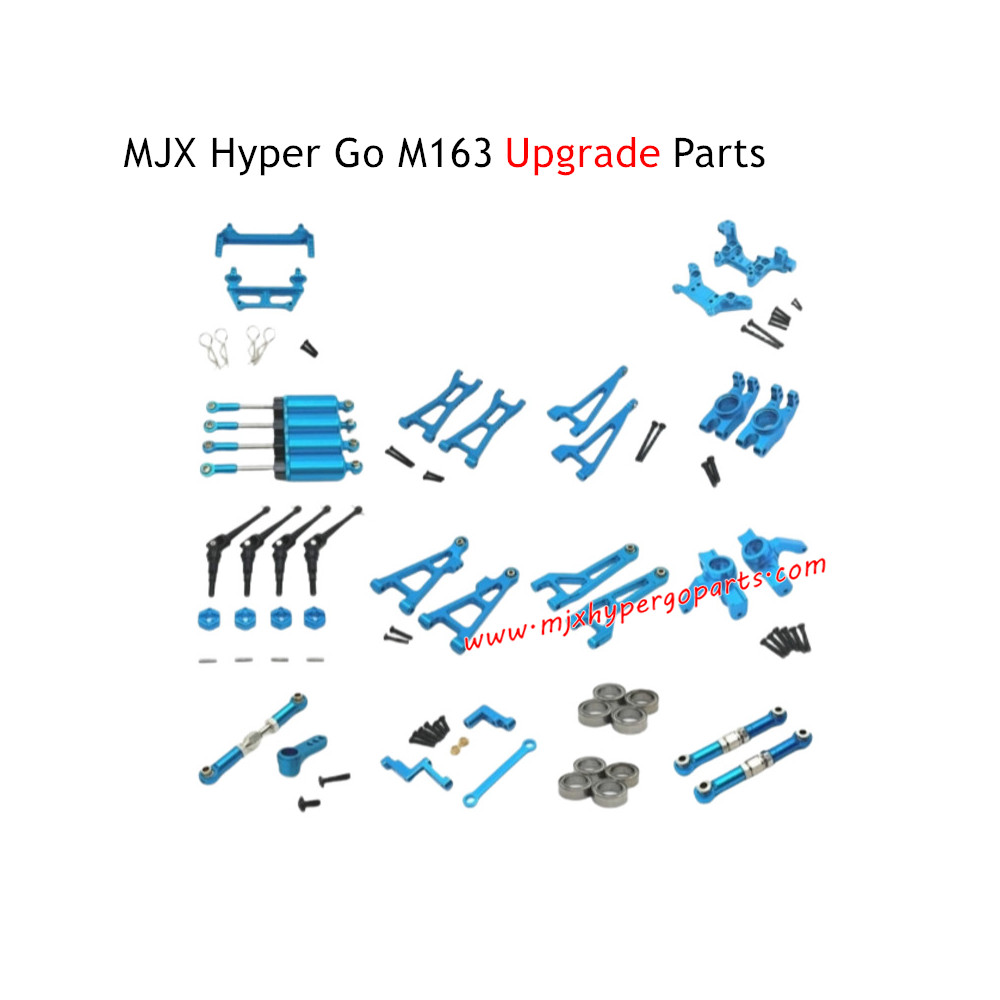 MJX Hyper Go M163 Brushless RC Car Upgrade Parts Kit Blue MJX Hyper Go M163 Brushless RC Car Upgrade Parts Kit Blue