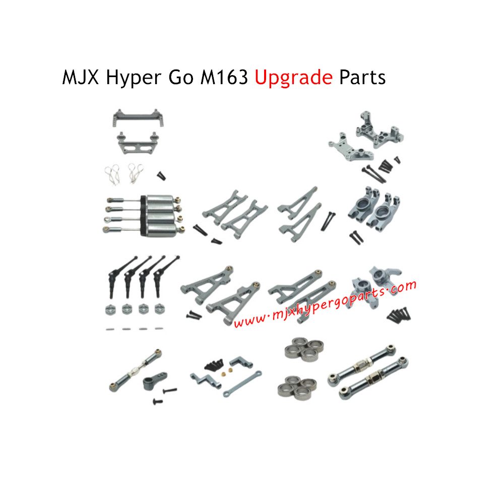 MJX Hyper Go M163 Brushless RC Car Upgrade Parts Kit Gray MJX Hyper Go M163 Brushless RC Car Upgrade Parts Kit Gray