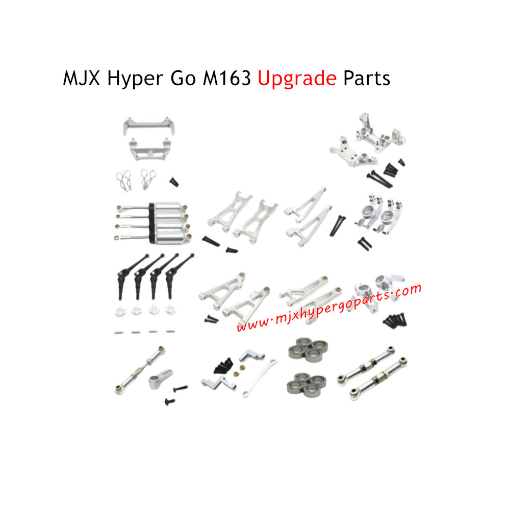 MJX Hyper Go M163 Brushless RC Car Upgrade Parts Kit Silver MJX Hyper Go M163 Brushless RC Car Upgrade Parts Kit Silver