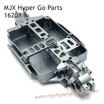MJX Hyper Go 16208 RC Car Upgrade Parts Metal Chassic and Front Rear Gearbox Cover Gray