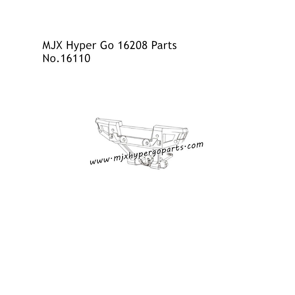 MJX Hyper Go 16208 Parts Rear Bumper 16110 MJX Hyper Go 16208 Parts Rear Bumper 16110