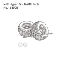 MJX Hyper Go 16208 RC Car Parts Tires 16300B