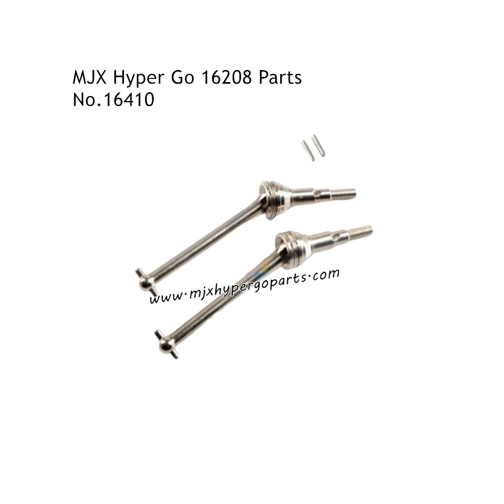 MJX Hyper Go 16208 RC Car Parts CVD Front Bone Dog Shaft 16410 Silver MJX Hyper Go 16208 RC Car Parts CVD Front Bone Dog Shaft 16410 Silver