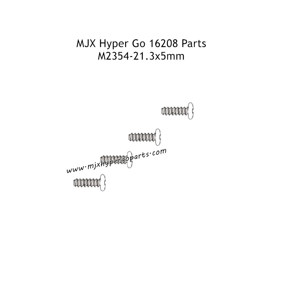 MJX Hyper Go 16208 Remote Control Car Parts 21.3X5MM Screws M2354 MJX Hyper Go 16208 Remote Control Car Parts 21.3X5MM Screws M2354