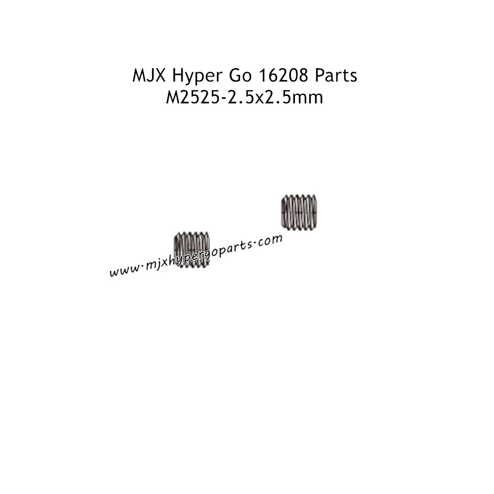 MJX Hyper Go 16208 Remote Control Car Parts 2.5X2.5MM Screws M2525 MJX Hyper Go 16208 Remote Control Car Parts 2.5X2.5MM Screws M2525