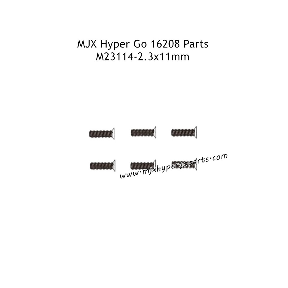 MJX Hyper Go 16208 Remote Control Car Parts 2.3X11MM Screws M23114 MJX Hyper Go 16208 Remote Control Car Parts 2.3X11MM Screws M23114