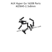 MJX Hyper Go 16208 Remote Control Car Parts 2.5X8MM Flat Head Screws M25845