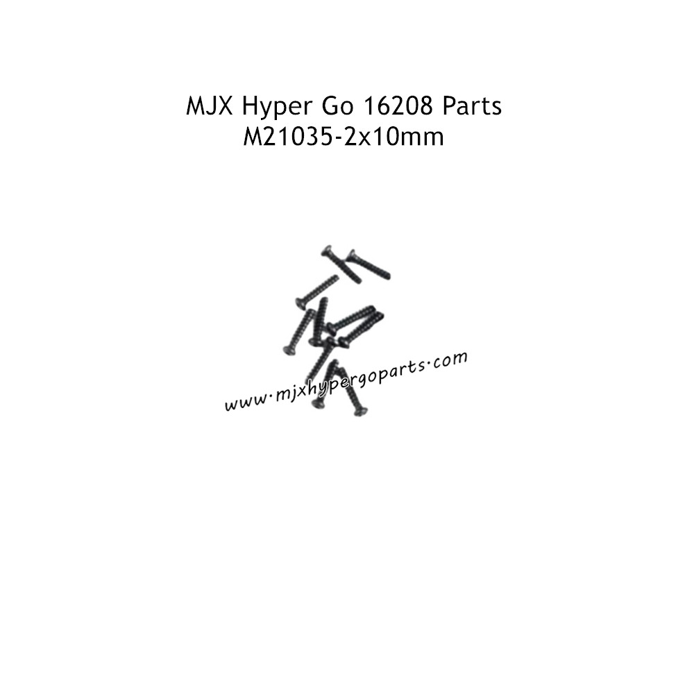 MJX Hyper Go 16208 Remote Control Car Parts 2x10MM Screws M21035 MJX Hyper Go 16208 Remote Control Car Parts 2x10MM Screws M21035